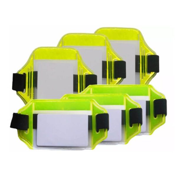 BRAZALETE PORTA CARNET HORIZONTAL CON REFLECTIVO